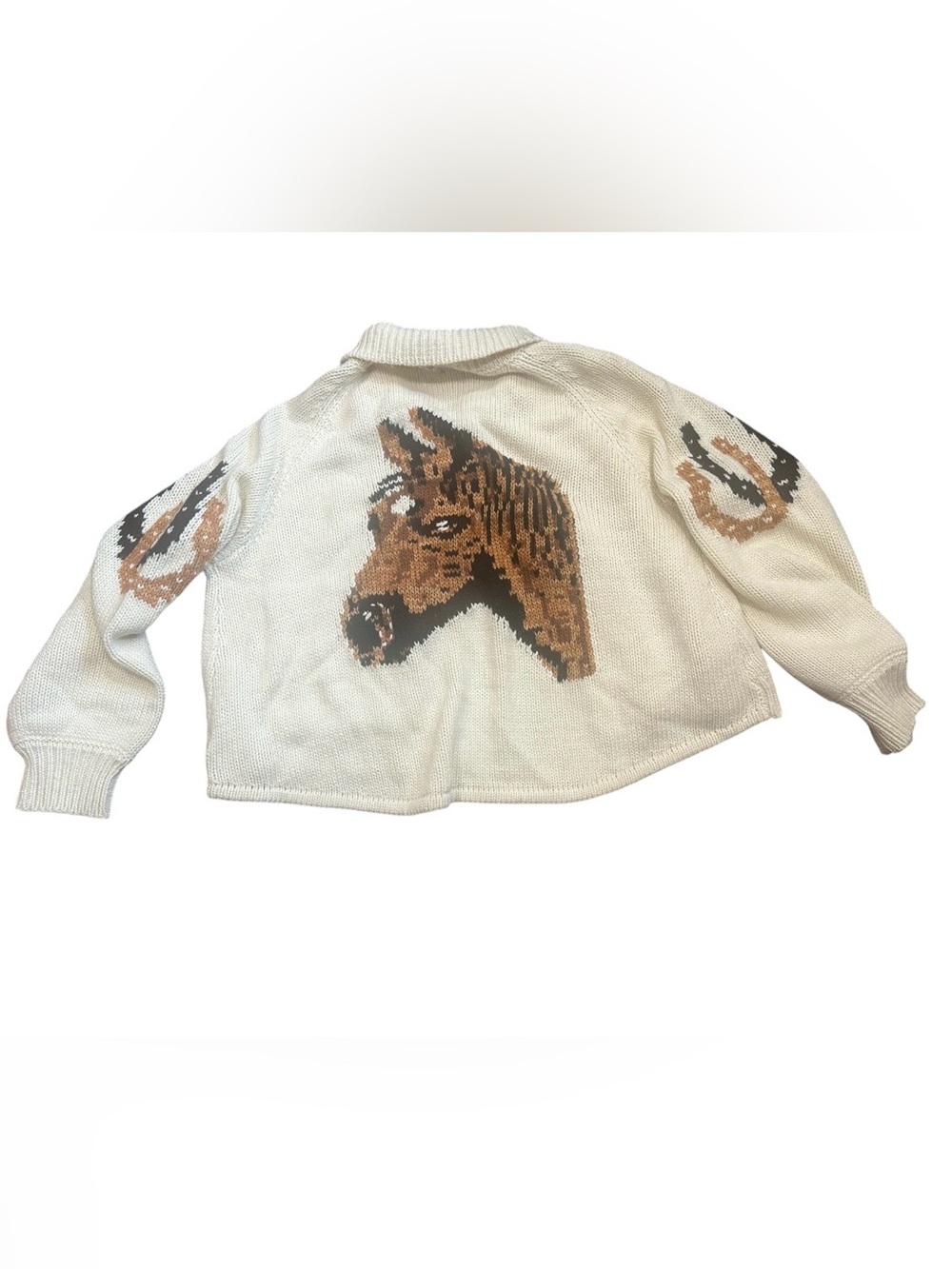 Rockin’ C Women’s horse cardigan/sweater size large